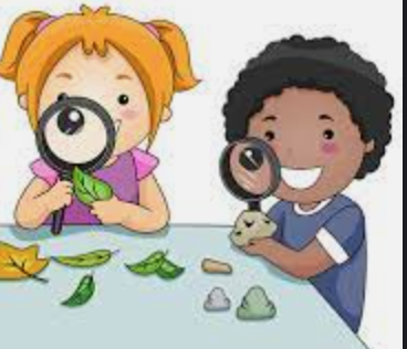  kids with magnifying glasses